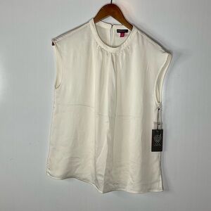 Vince Camuto NWT Cream Flowy Tank Top Size Small